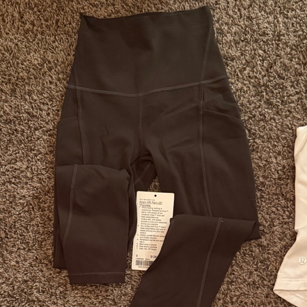 Lululemon Athletica Align HR Pant 25" with Pockets - dark olive
